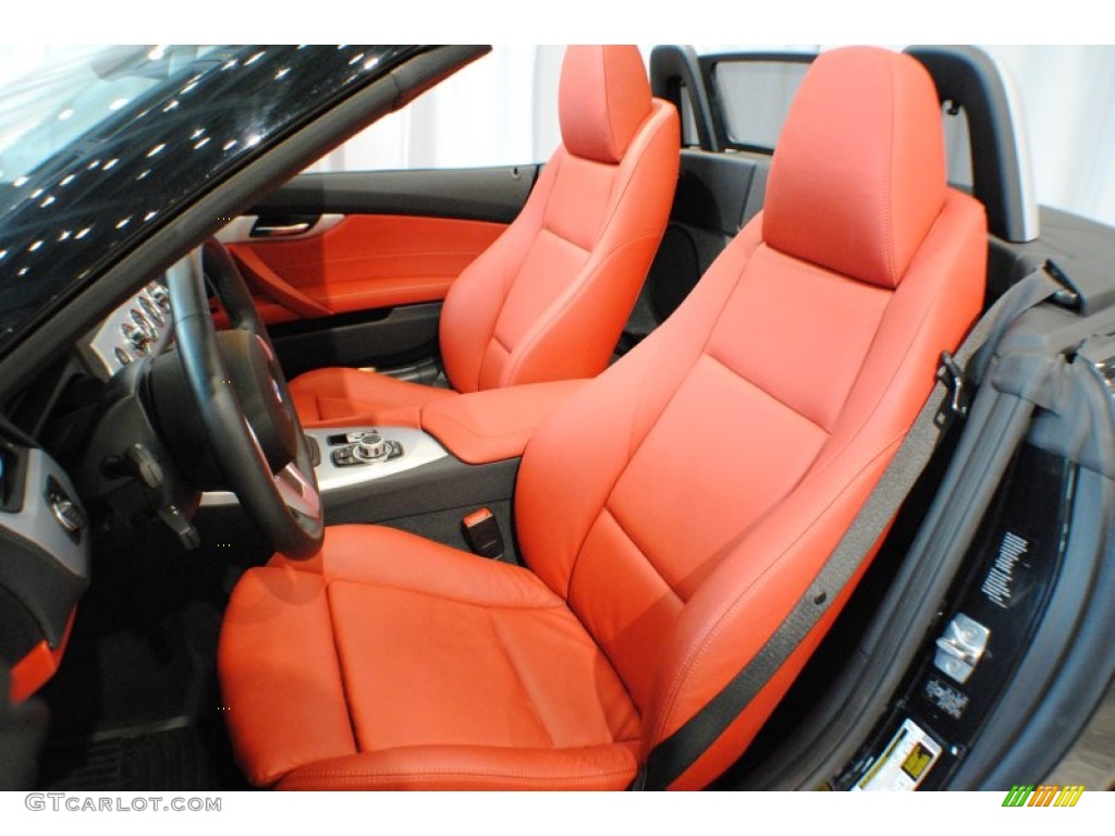 Coral Red Interior 2010 BMW Z4 sDrive35i Roadster Photo #68164470