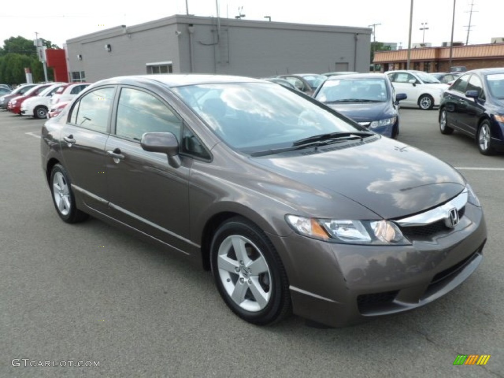 2010 Civic LX-S Sedan - Urban Titanium Metallic / Black photo #1