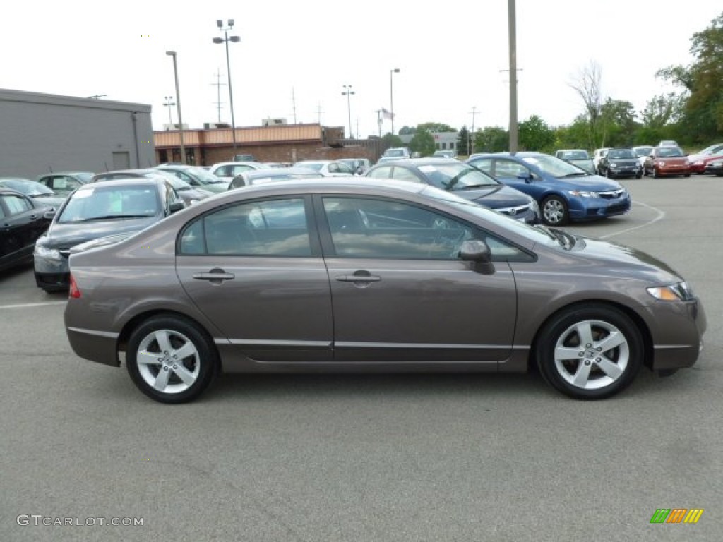 2010 Civic LX-S Sedan - Urban Titanium Metallic / Black photo #8