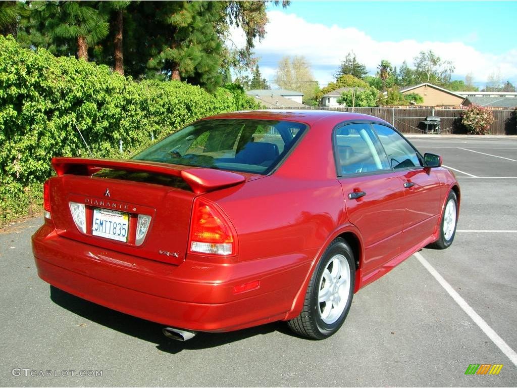 2003 Diamante VR-X Sedan - Tuscany Red Pearl / Black Callisto photo #7