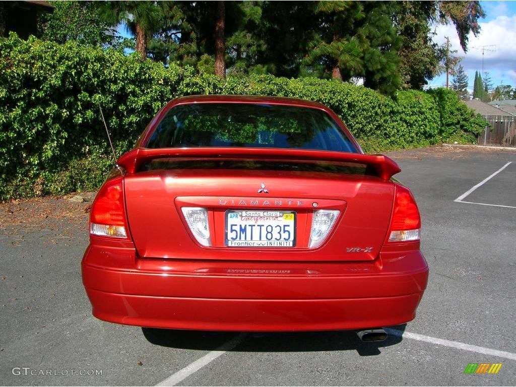2003 Diamante VR-X Sedan - Tuscany Red Pearl / Black Callisto photo #8