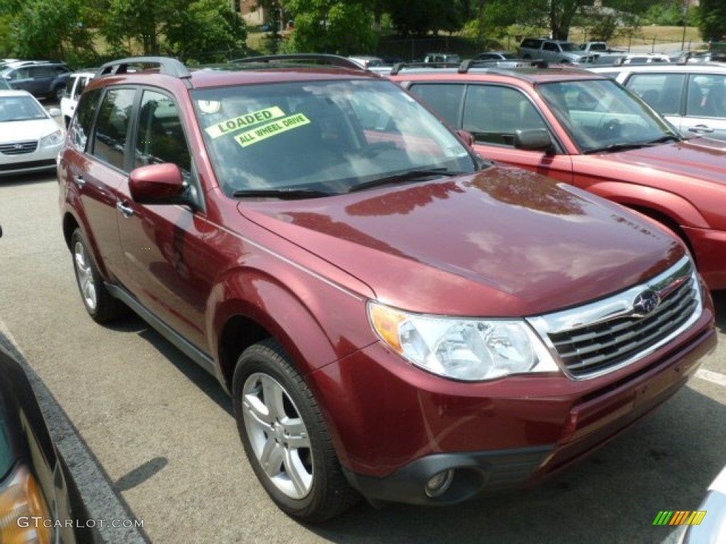 2009 Forester 2.5 X L.L.Bean Edition - Camellia Red Pearl / Black photo #1