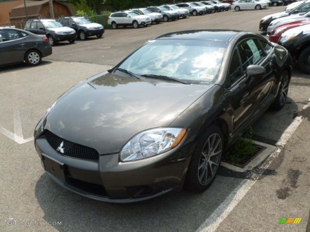 2012 Eclipse GS Coupe - Carbon Pearl / Dark Charcoal photo #3