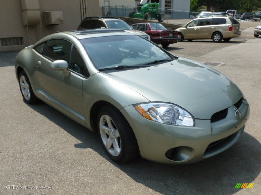 2008 Eclipse GS Coupe - Optimist Green Metallic / Dark Charcoal photo #1