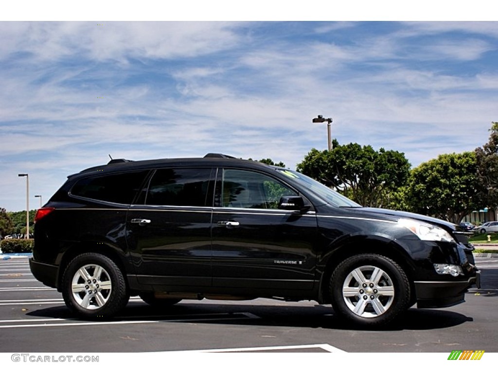Black Granite Metallic 2009 Chevrolet Traverse LT Exterior Photo #68166924