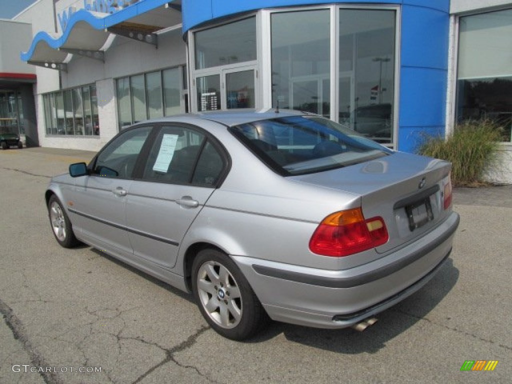1999 3 Series 323i Sedan - Titanium Silver Metallic / Black photo #4