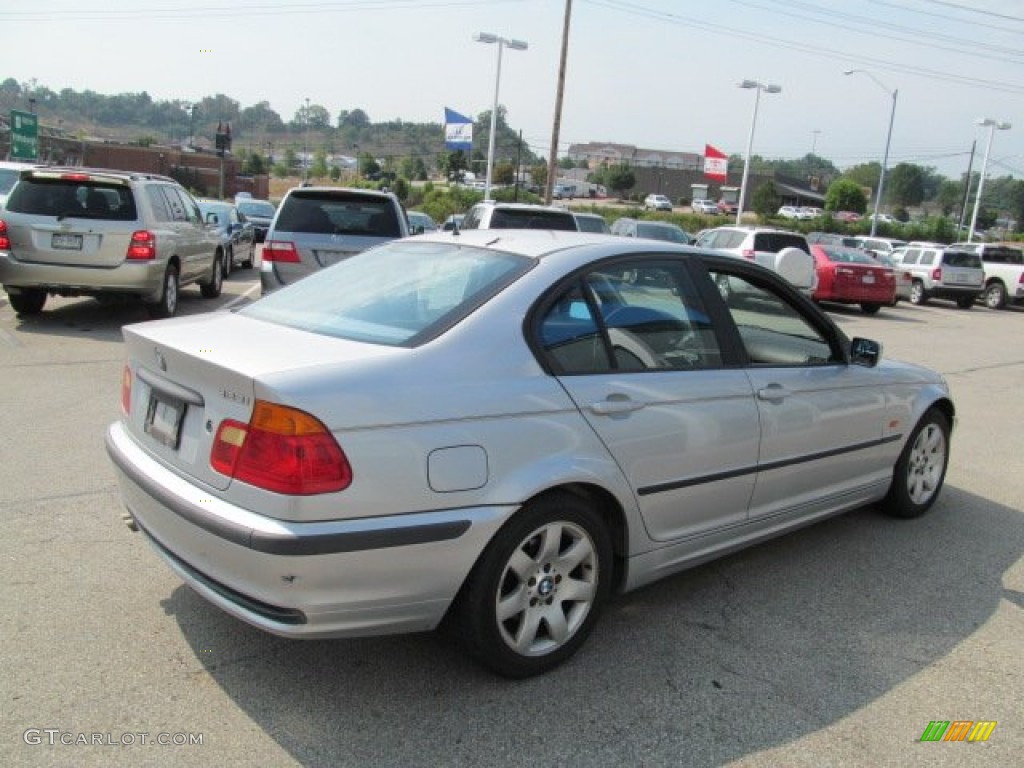 1999 3 Series 323i Sedan - Titanium Silver Metallic / Black photo #6
