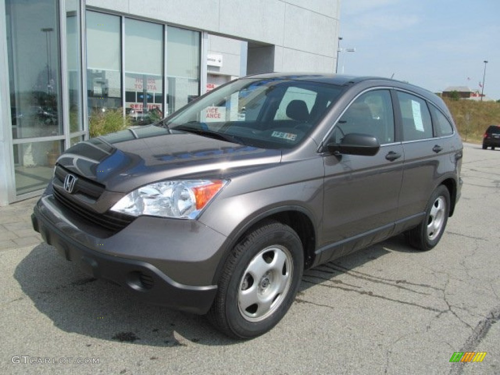 2009 CR-V LX 4WD - Urban Titanium Metallic / Black photo #2