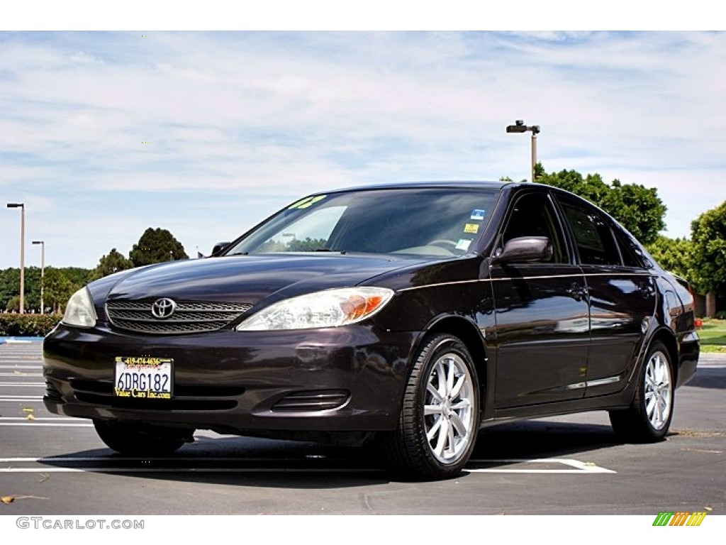 2002 Camry LE - Black Walnut Pearl / Taupe photo #9
