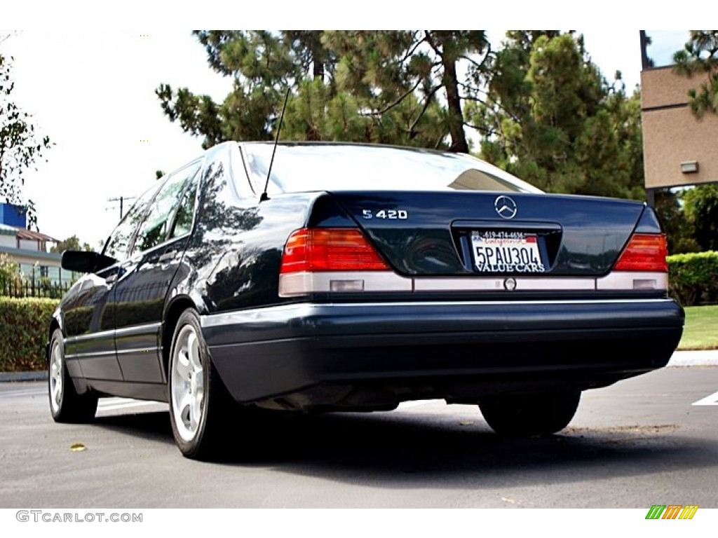 1996 S 420 Sedan - Midnight Blue / Parchment photo #7