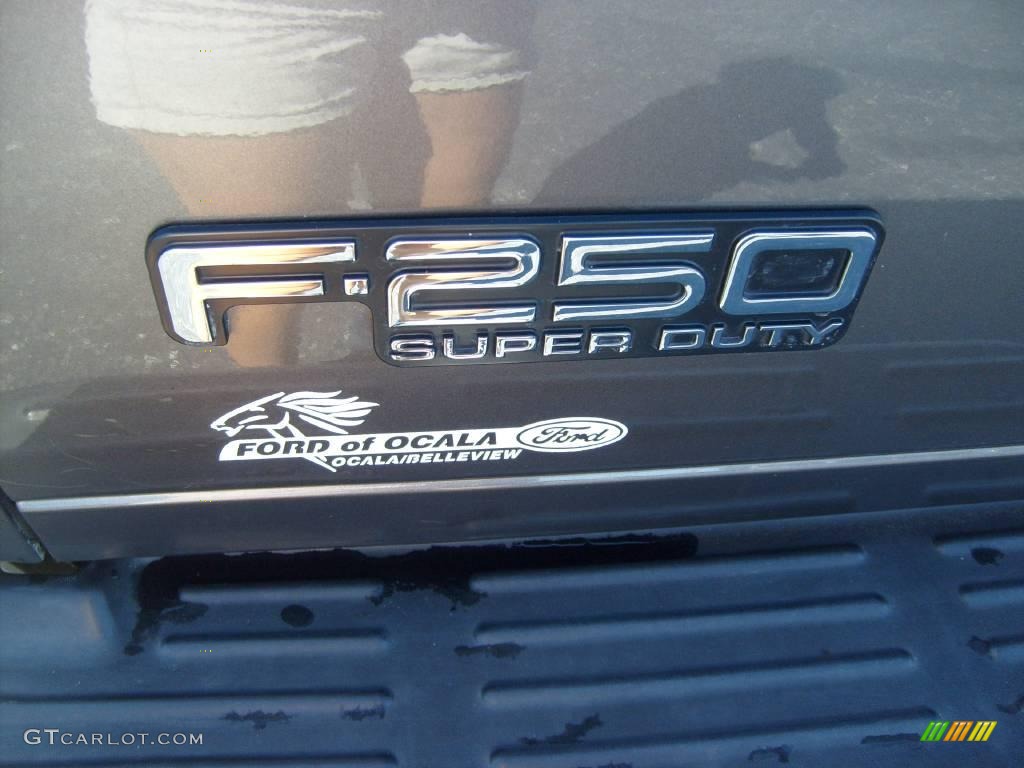 2004 F250 Super Duty XLT Crew Cab 4x4 - Dark Shadow Grey Metallic / Medium Flint photo #10