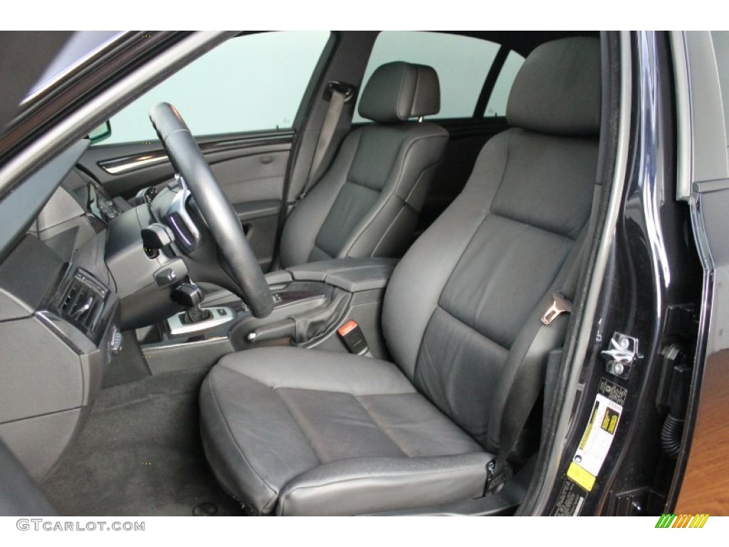 Black Interior 2010 BMW 5 Series 535i Sedan Photo #68171508