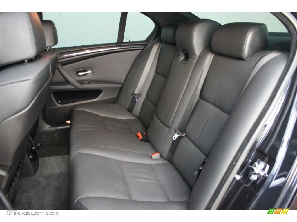 2010 BMW 5 Series 535i Sedan Rear Seat Photo #68171535