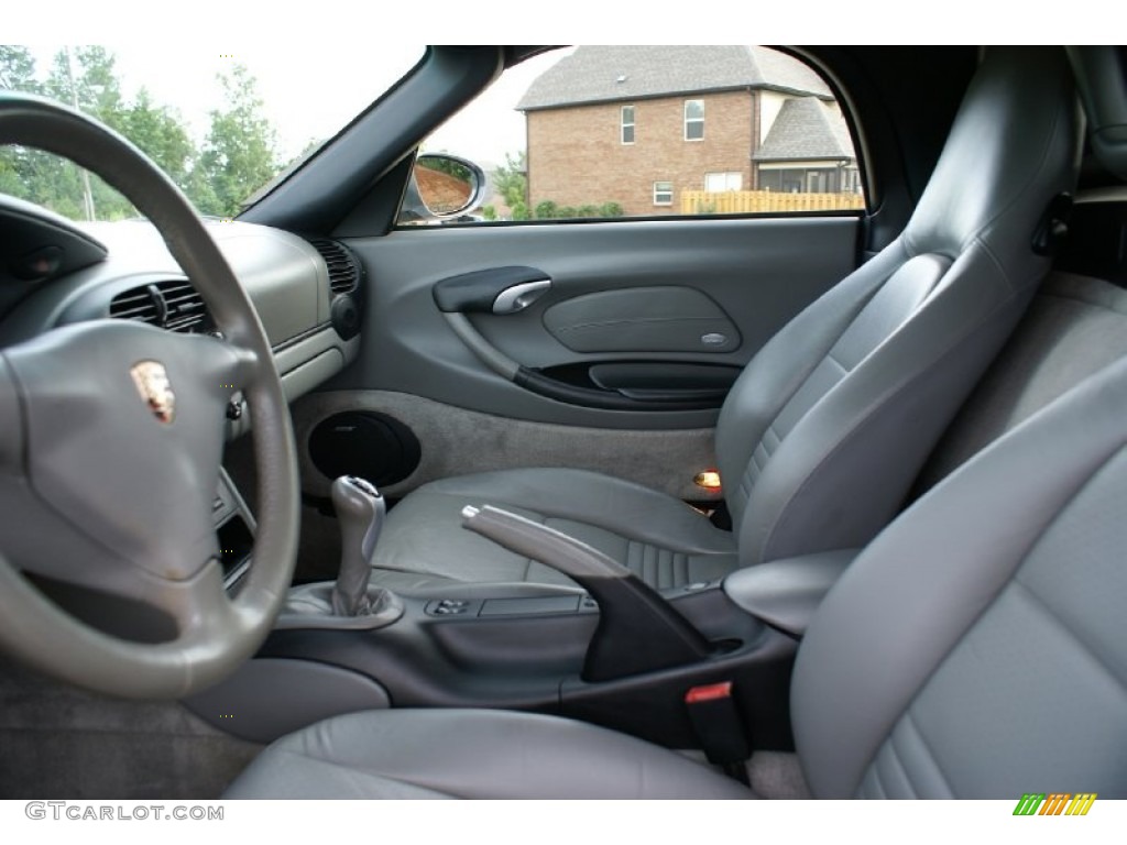 Graphite Grey Interior 2004 Porsche Boxster Standard Boxster Model Photo #68173059