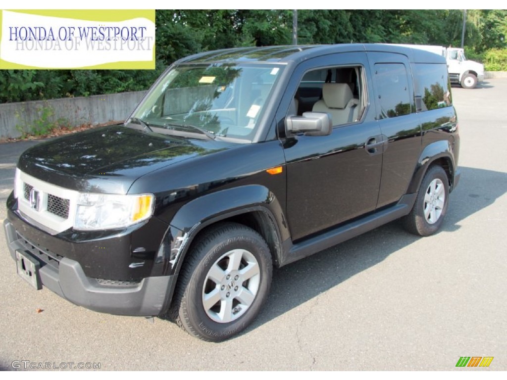 2010 Element EX 4WD - Crystal Black Pearl / Gray photo #1