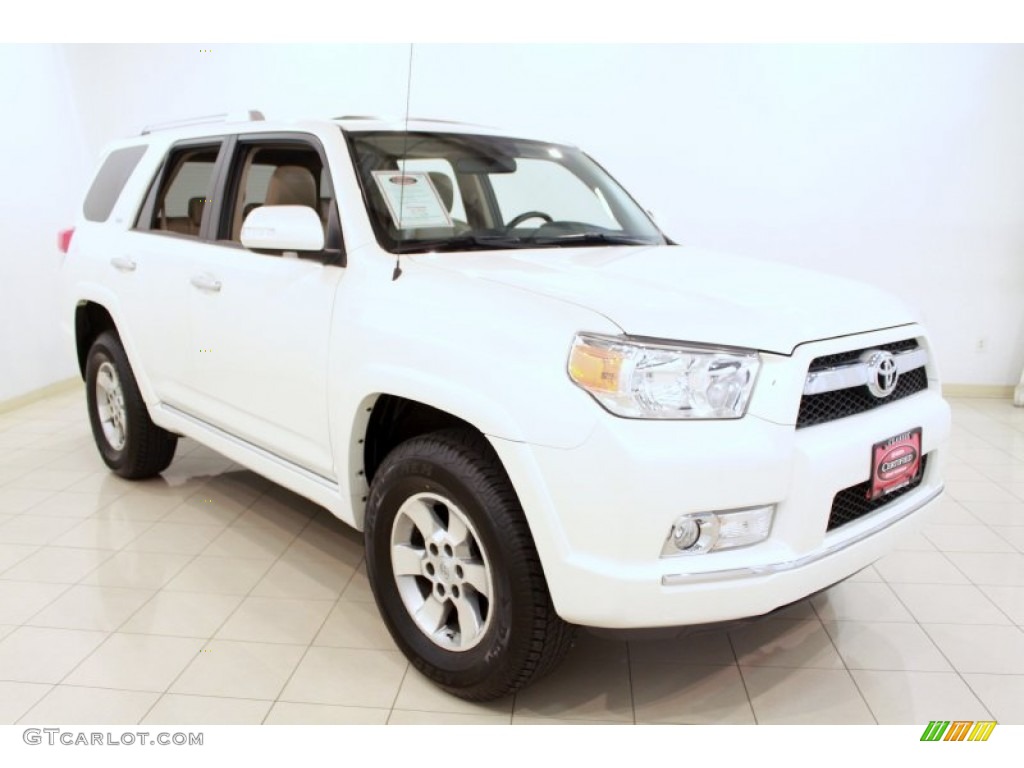 2010 4Runner SR5 4x4 - Blizzard White Pearl / Sand Beige photo #1