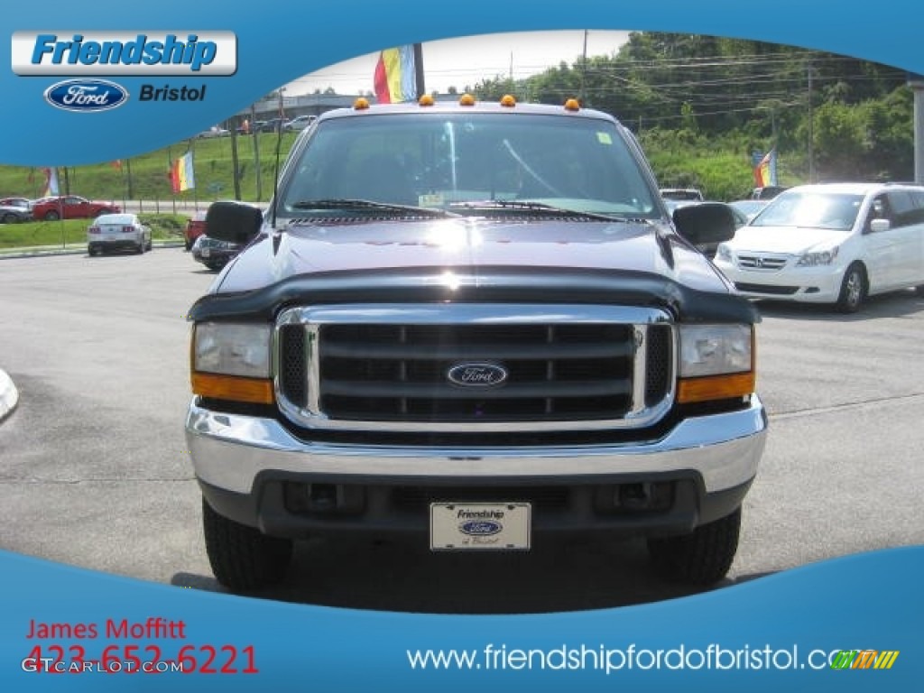 1999 F250 Super Duty XLT Extended Cab 4x4 - Thistle Purple Pearl / Medium Graphite photo #3
