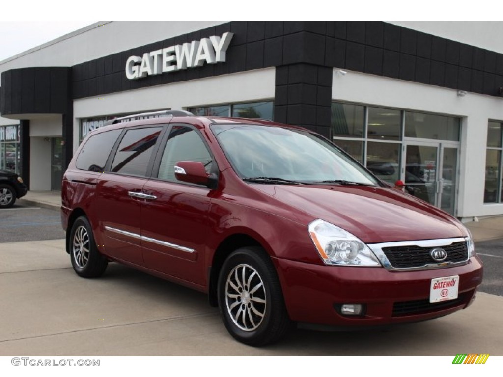 2012 Sedona EX - Claret Red / Gray photo #3