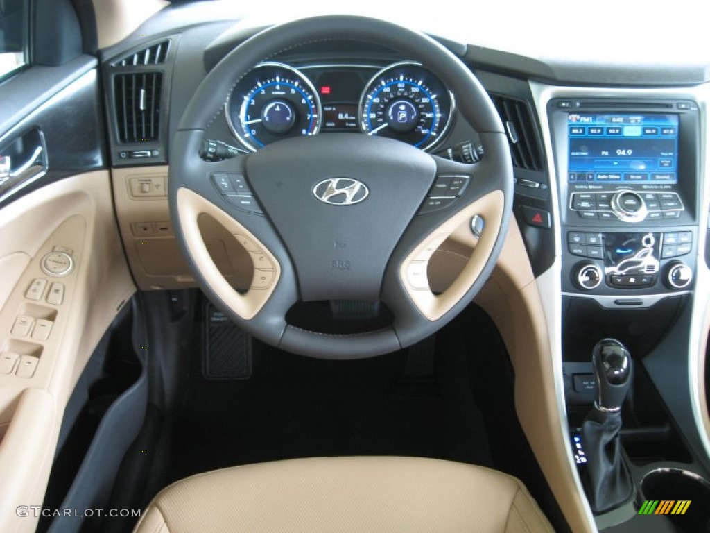 2013 Sonata Limited - Pacific Blue Pearl / Camel photo #23