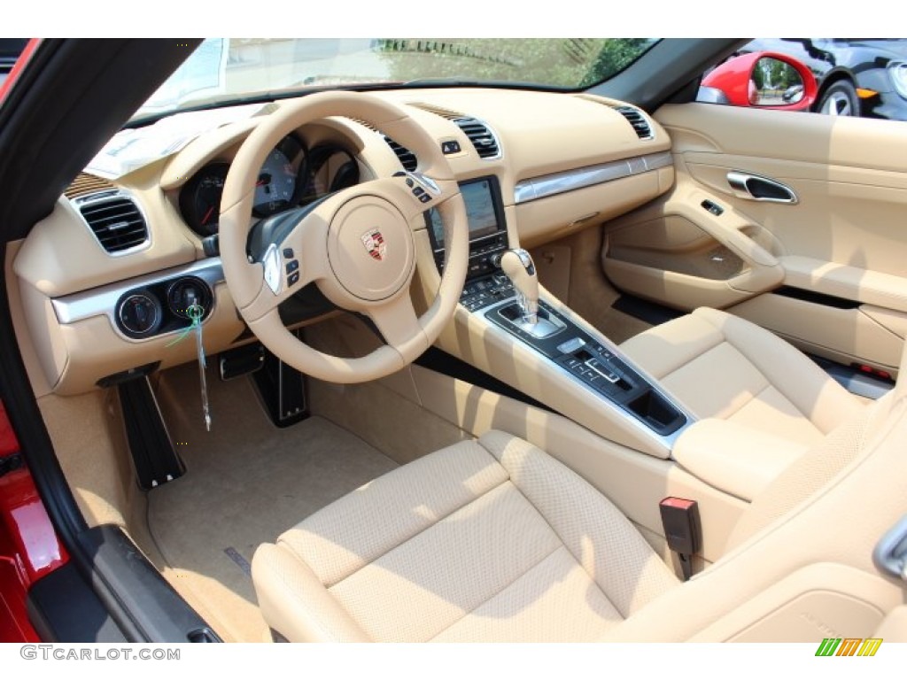 Luxor Beige Interior 2013 Porsche Boxster S Photo #68177721