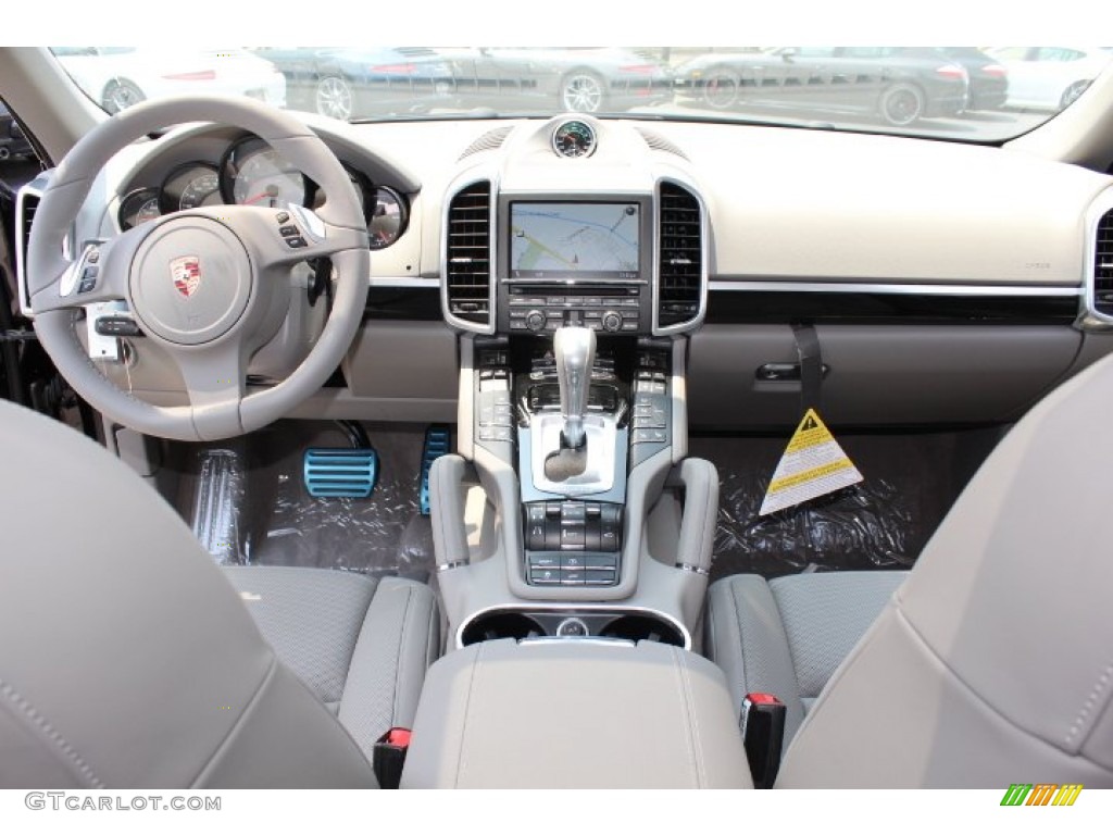 2012 Porsche Cayenne S Platinum Grey Dashboard Photo #68178063