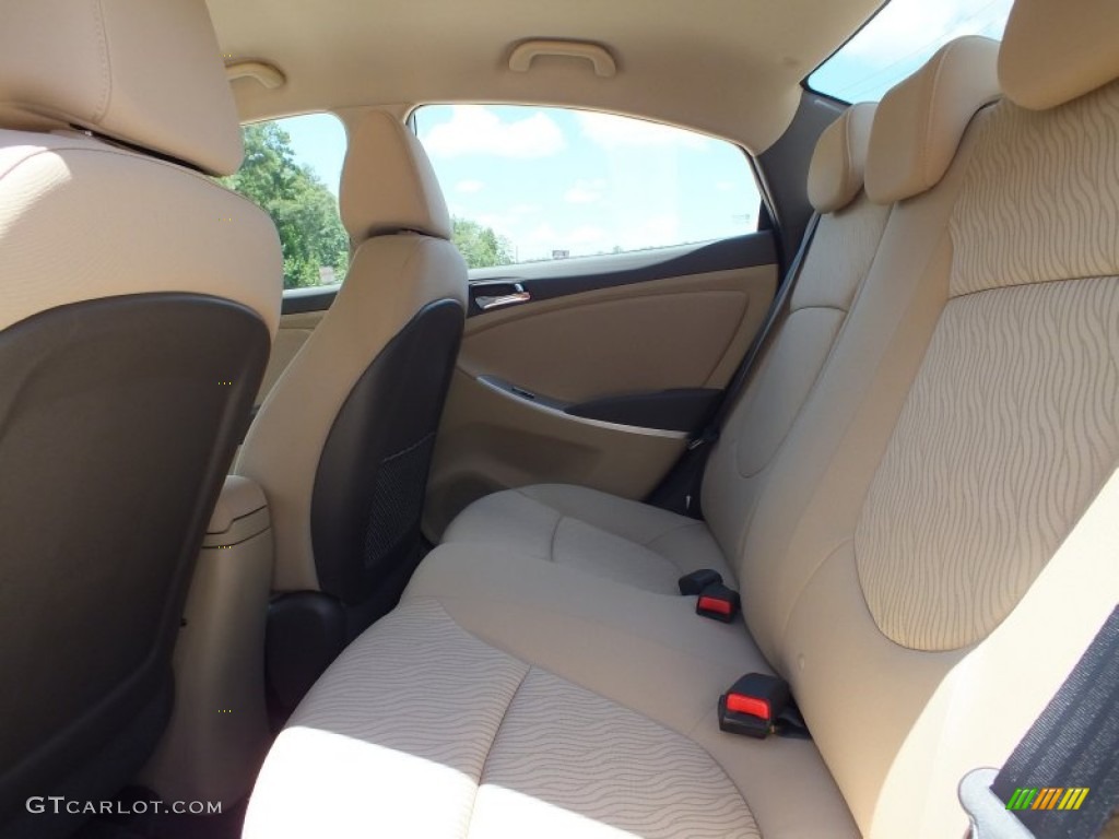Beige Interior 2013 Hyundai Accent GLS 4 Door Photo #68178375