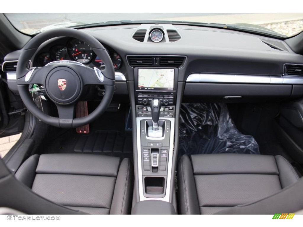 2012 Porsche New 911 Carrera Cabriolet Black Dashboard Photo #68178697