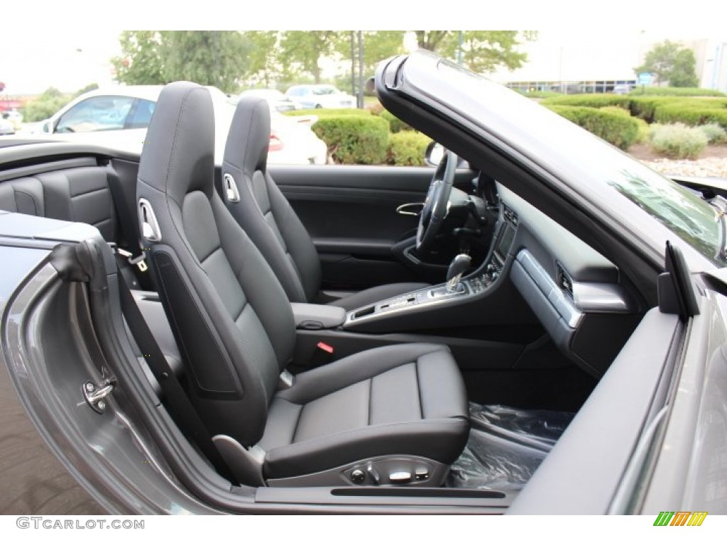 Black Interior 2012 Porsche New 911 Carrera Cabriolet Photo #68178810