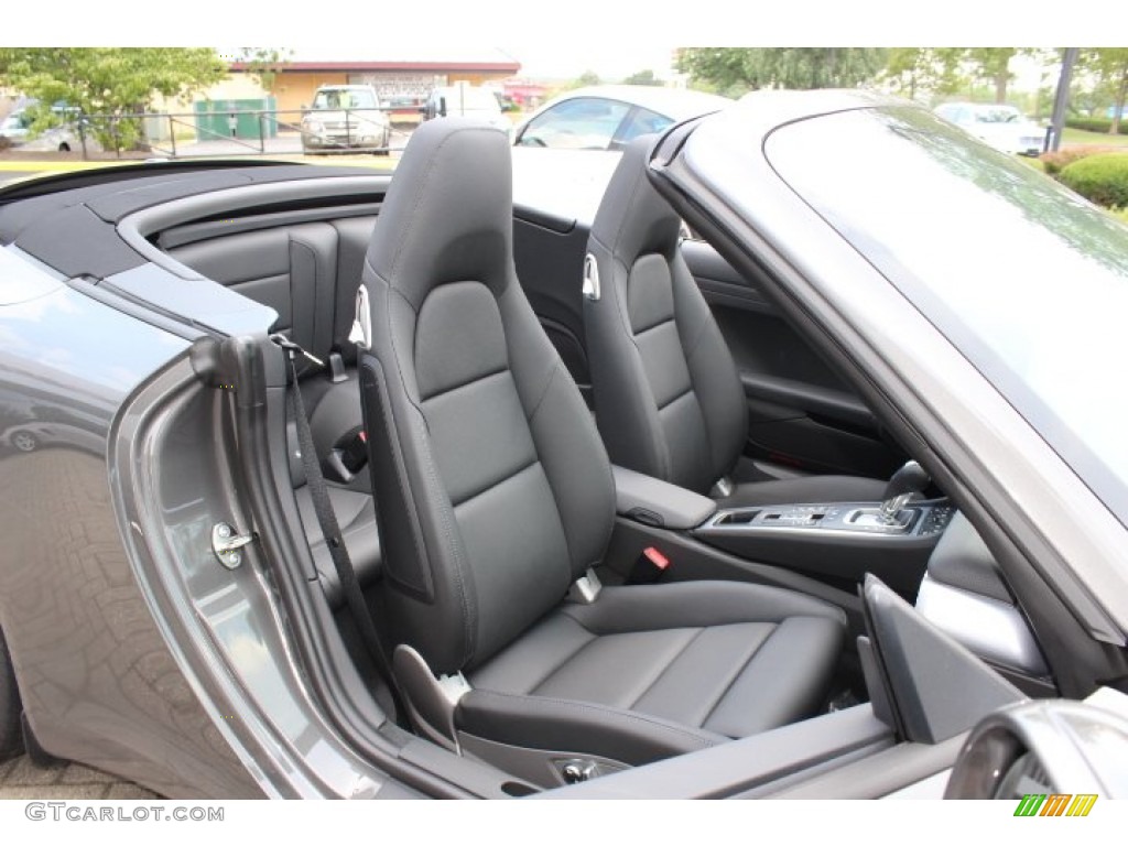 Black Interior 2012 Porsche New 911 Carrera Cabriolet Photo #68178819