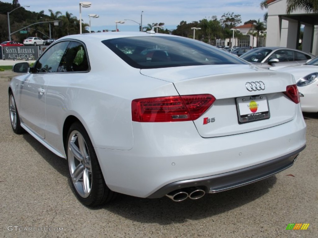 2013 S5 3.0 TFSI quattro Coupe - Glacier White Metallic / Black photo #3