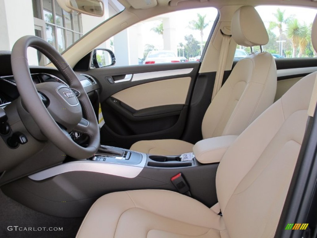 Velvet Beige/Moor Brown Interior 2013 Audi A4 2.0T quattro Sedan Photo #68179044