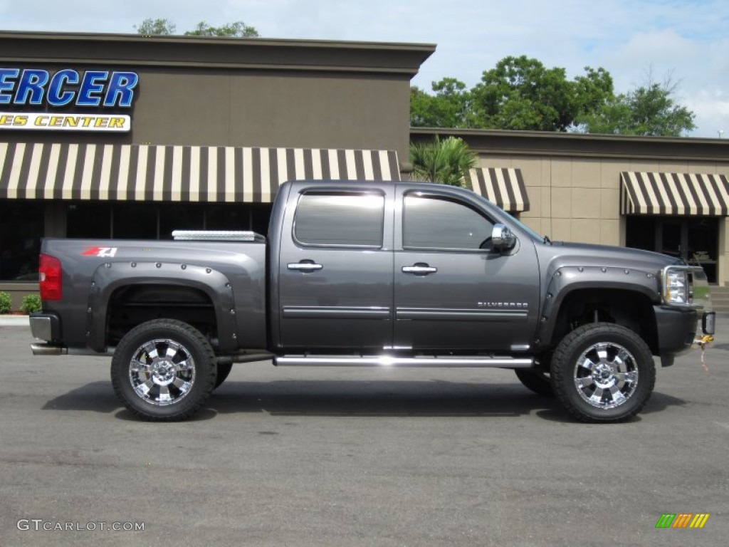 2010 Silverado 1500 LTZ Crew Cab 4x4 - Taupe Gray Metallic / Ebony photo #5