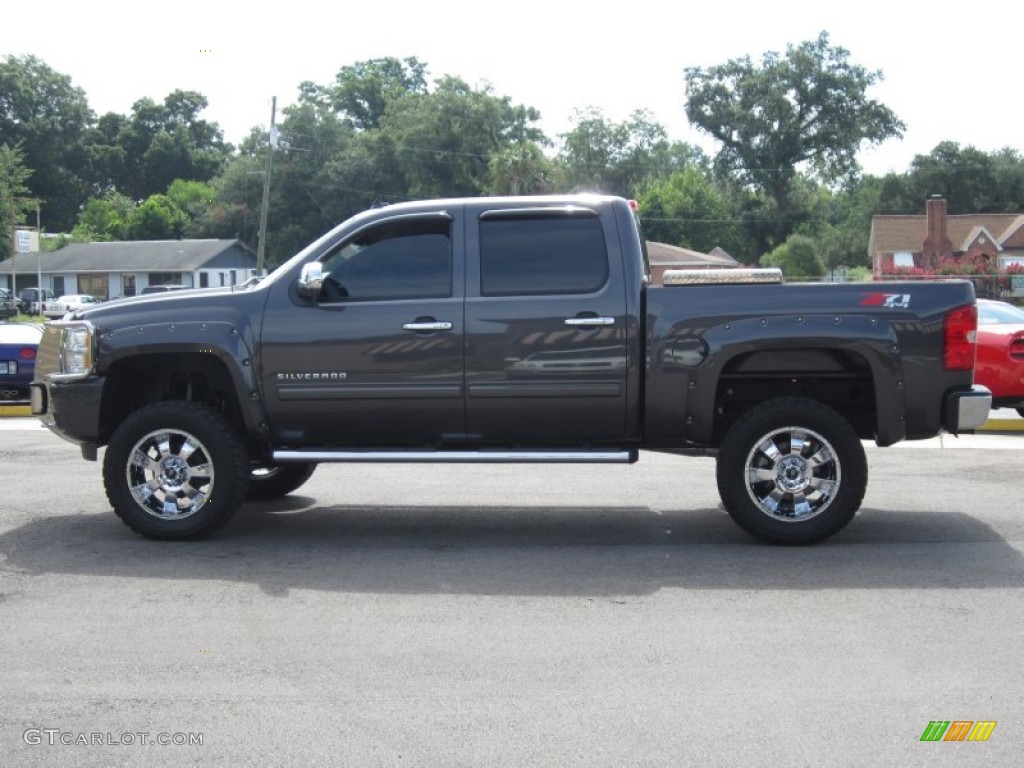 2010 Silverado 1500 LTZ Crew Cab 4x4 - Taupe Gray Metallic / Ebony photo #11