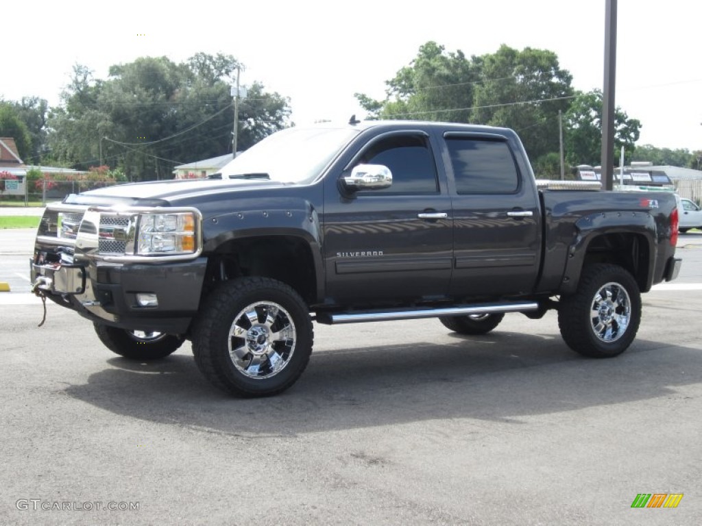 2010 Silverado 1500 LTZ Crew Cab 4x4 - Taupe Gray Metallic / Ebony photo #12