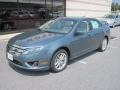 2012 Steel Blue Metallic Ford Fusion SEL V6 AWD  photo #2