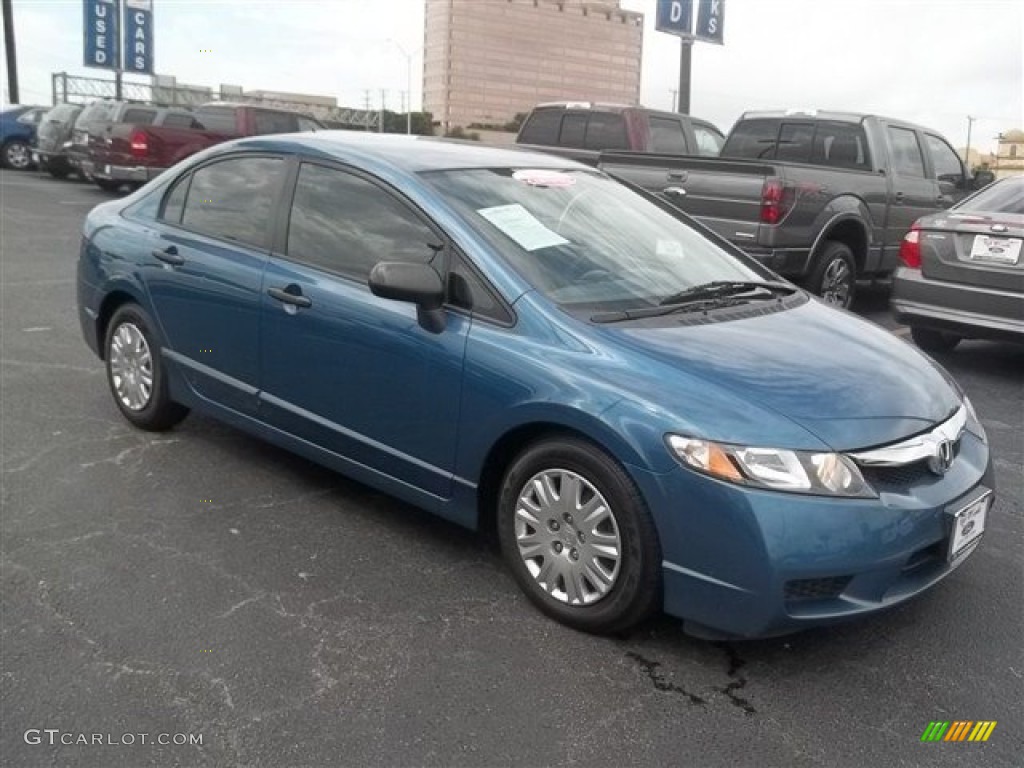 2009 Civic DX-VP Sedan - Atomic Blue Metallic / Gray photo #1