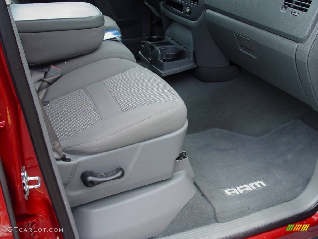 2007 Ram 1500 ST Quad Cab 4x4 - Inferno Red Crystal Pearl / Medium Slate Gray photo #10