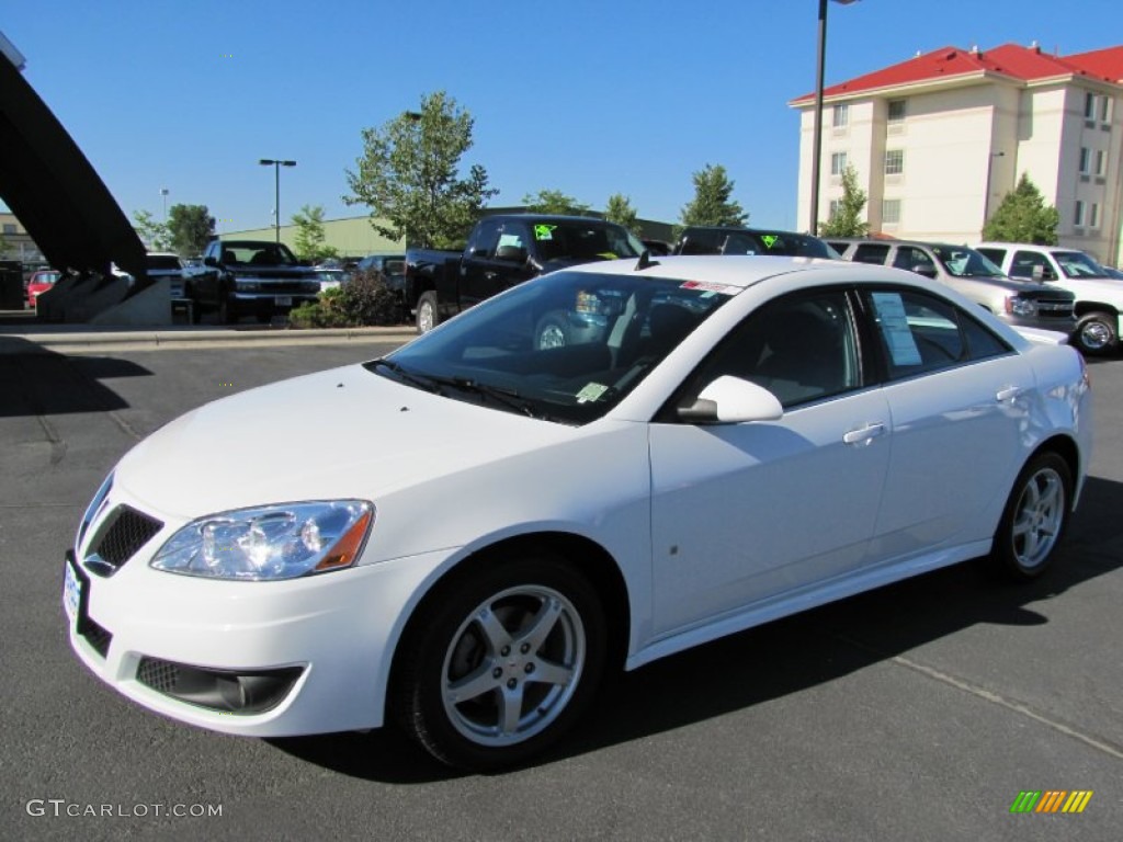 2009 G6 V6 Sedan - Summit White / Ebony photo #3