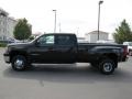 Onyx Black 2009 GMC Sierra 3500HD SLT Crew Cab 4x4 Dually Exterior