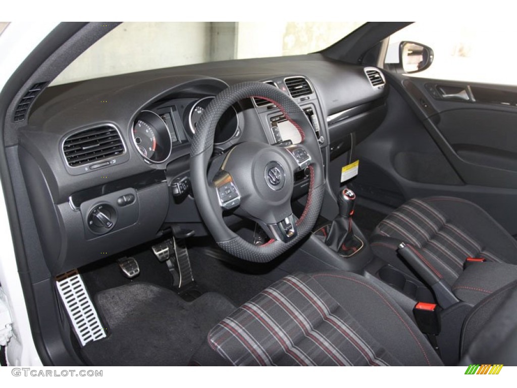 Interlagos Plaid Cloth Interior 2013 Volkswagen GTI 4 Door Photo #68183427