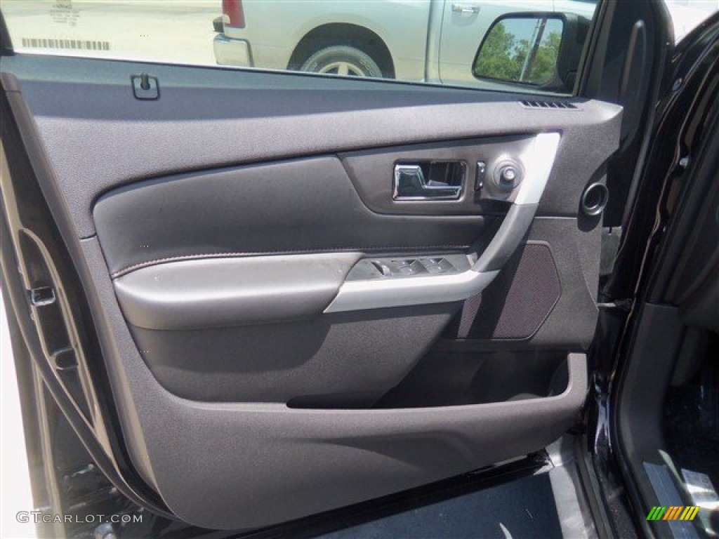 2013 Ford Edge Limited EcoBoost Charcoal Black Door Panel Photo #68183451