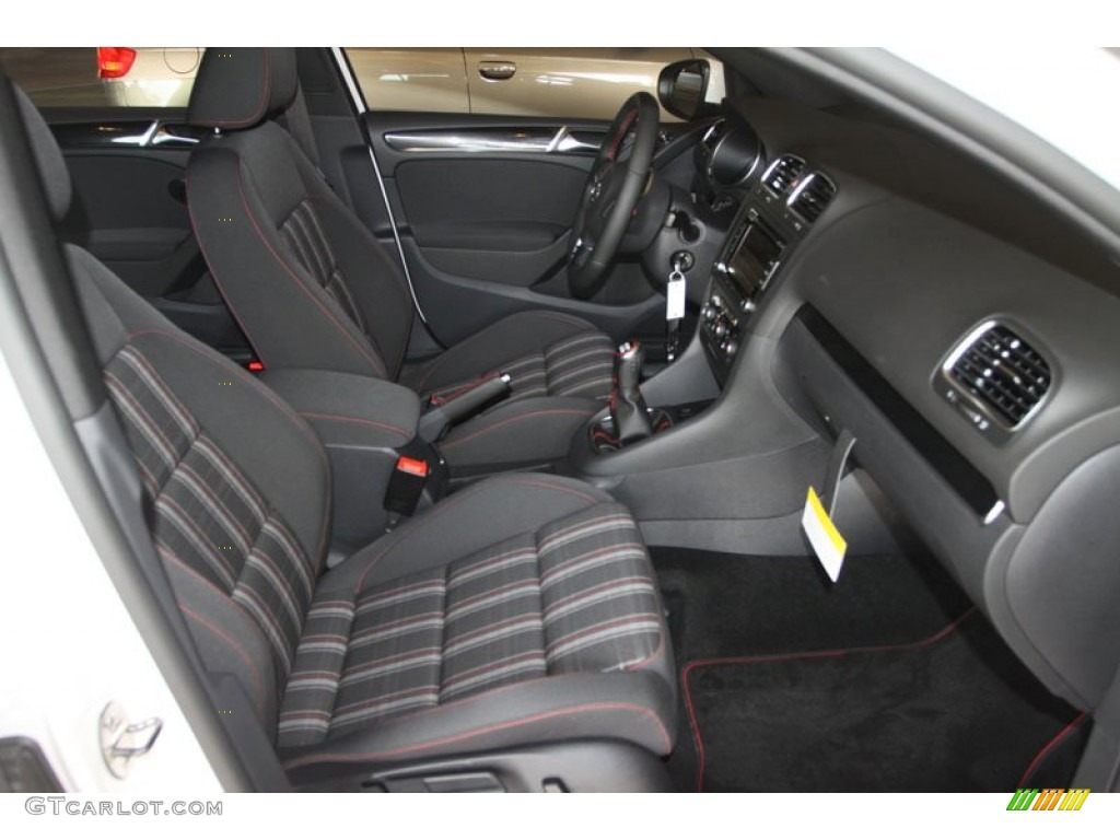 Interlagos Plaid Cloth Interior 2013 Volkswagen GTI 4 Door Photo #68183541