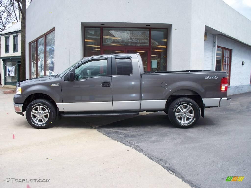 2006 F150 XLT SuperCab 4x4 - Dark Shadow Grey Metallic / Medium/Dark Flint photo #2