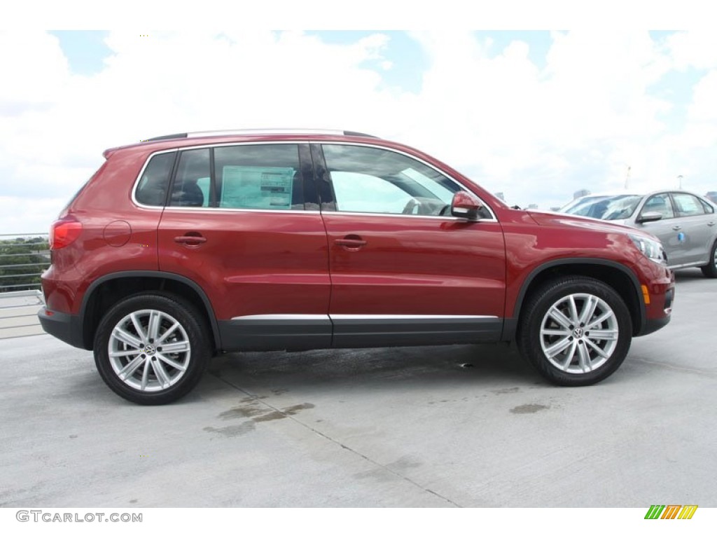 Wild Cherry Metallic 2013 Volkswagen Tiguan SE Exterior Photo #68183643