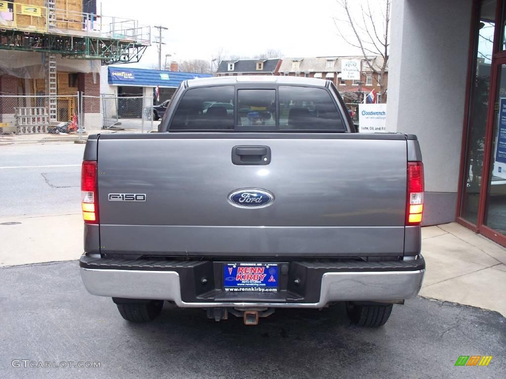 2006 F150 XLT SuperCab 4x4 - Dark Shadow Grey Metallic / Medium/Dark Flint photo #4