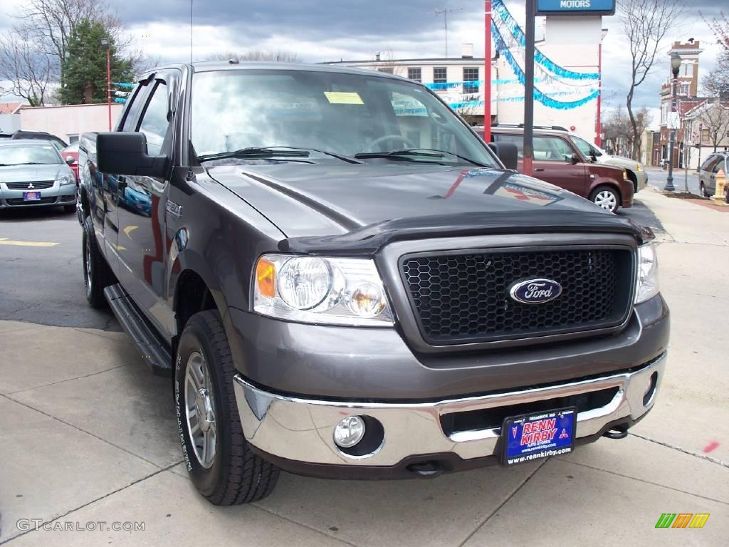 2006 F150 XLT SuperCab 4x4 - Dark Shadow Grey Metallic / Medium/Dark Flint photo #9