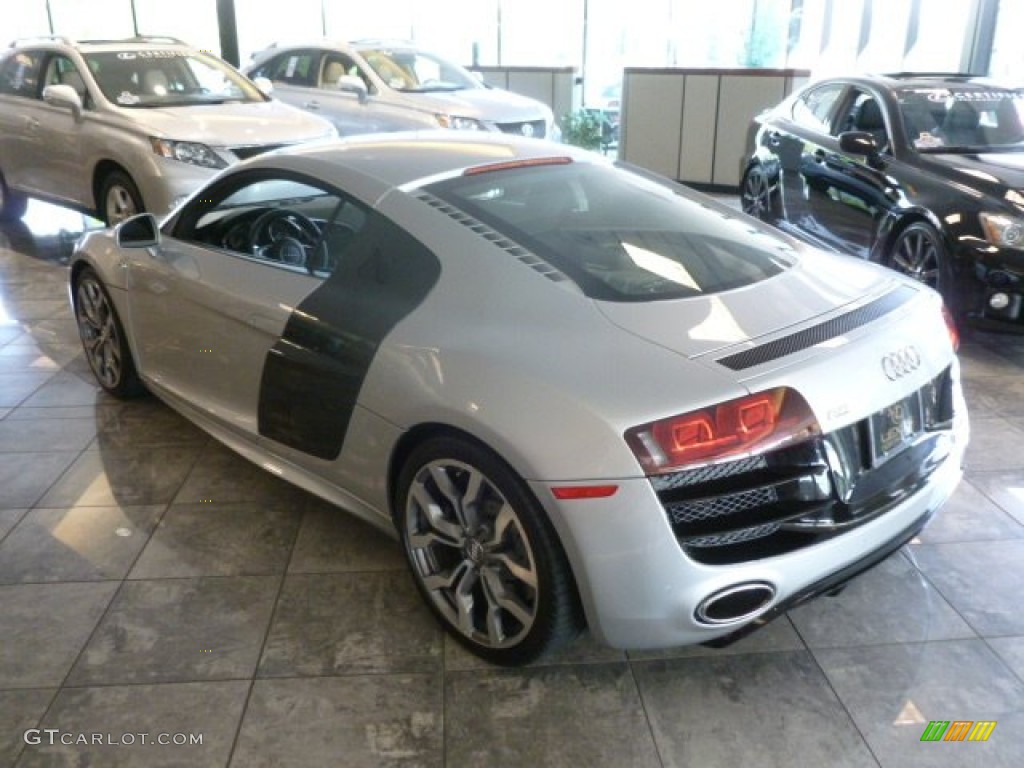 Ice Silver Metallic 2010 Audi R8 5.2 FSI quattro Exterior Photo #68184797