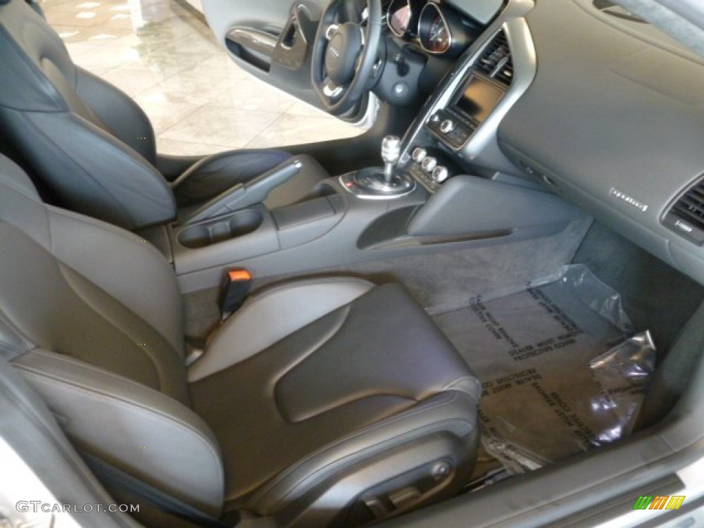 Fine Nappa Black Leather Interior 2010 Audi R8 5.2 FSI quattro Photo #68184903