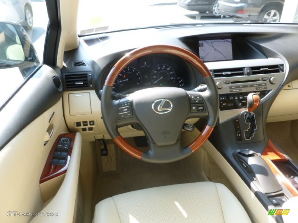 2010 RX 350 AWD - Black Sapphire Pearl / Parchment/Brown Walnut photo #14