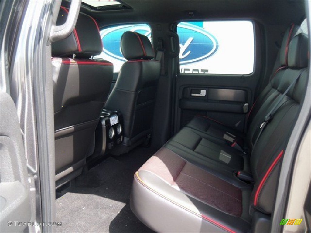 FX Sport Appearance Black/Red Interior 2012 Ford F150 FX4 SuperCrew 4x4 Photo #68185443